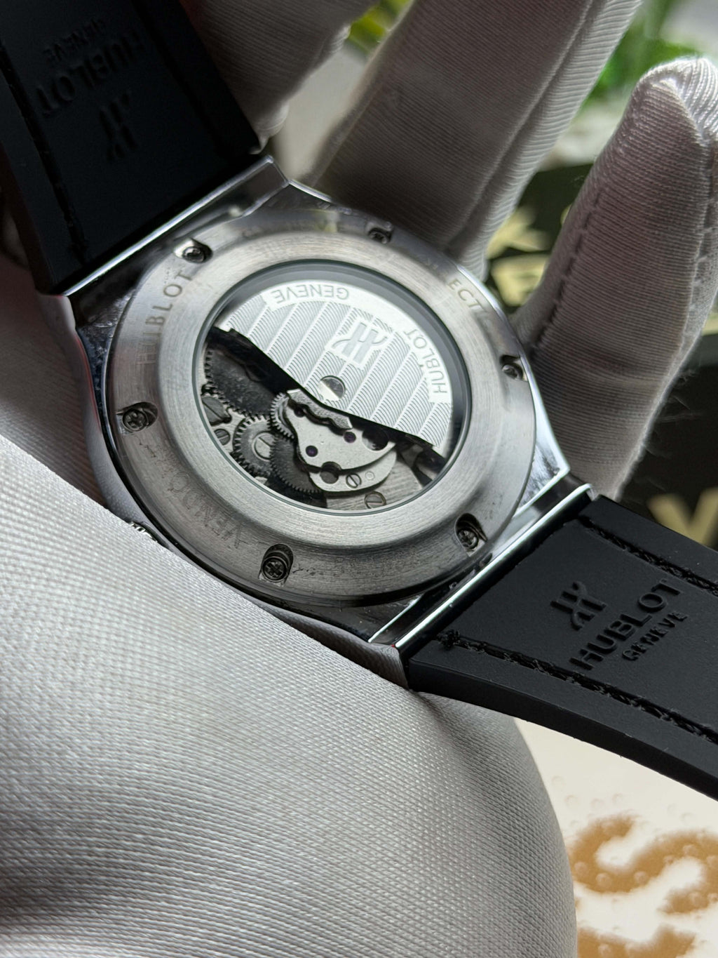 Hublot CF Automatic | Grey Belt Silver Case RG Bezel - ( Double A ) - VERSE -