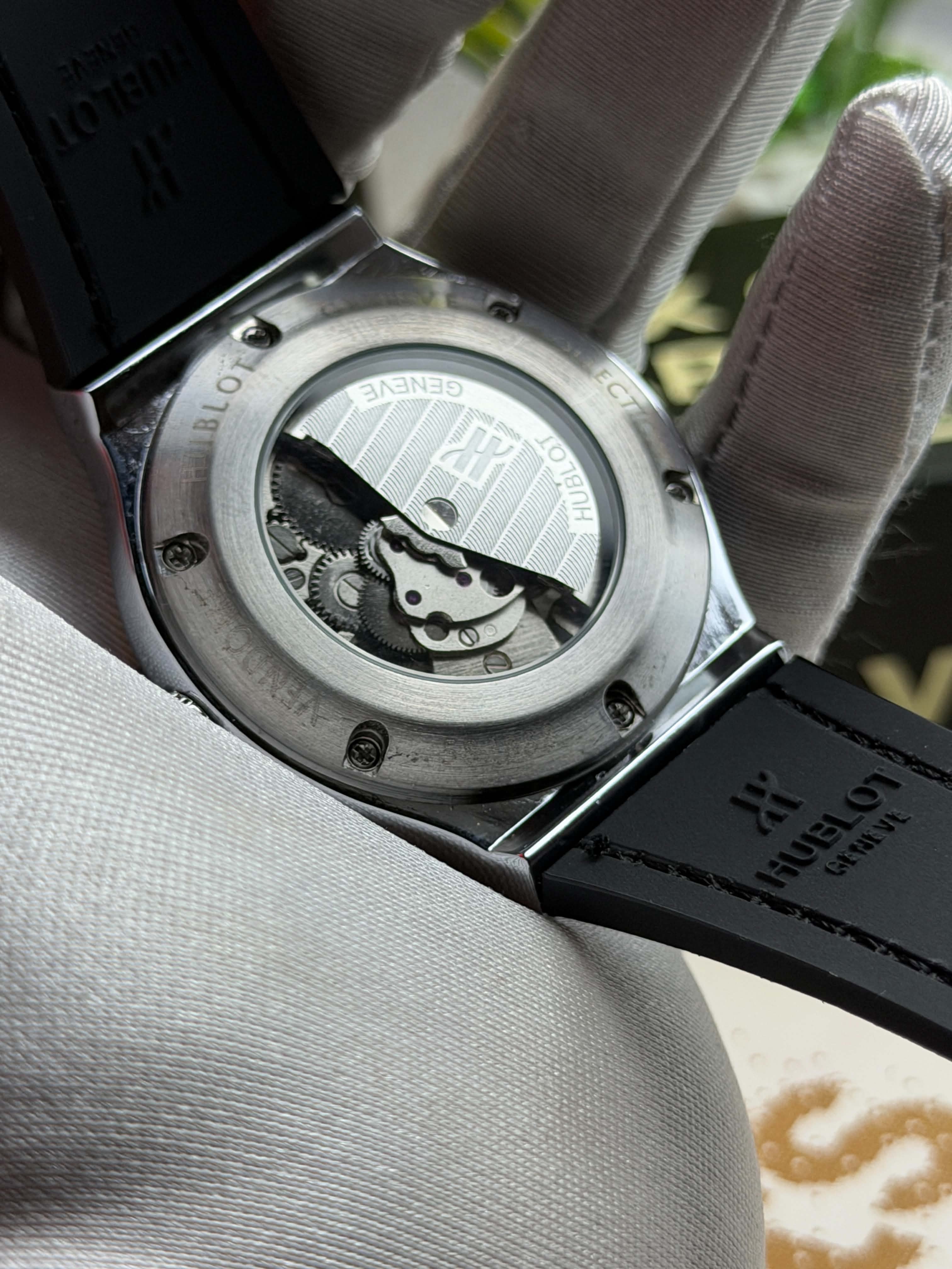 Hublot CF Automatic | Grey Belt Silver Case RG Bezel - ( Double A ) - VERSE -