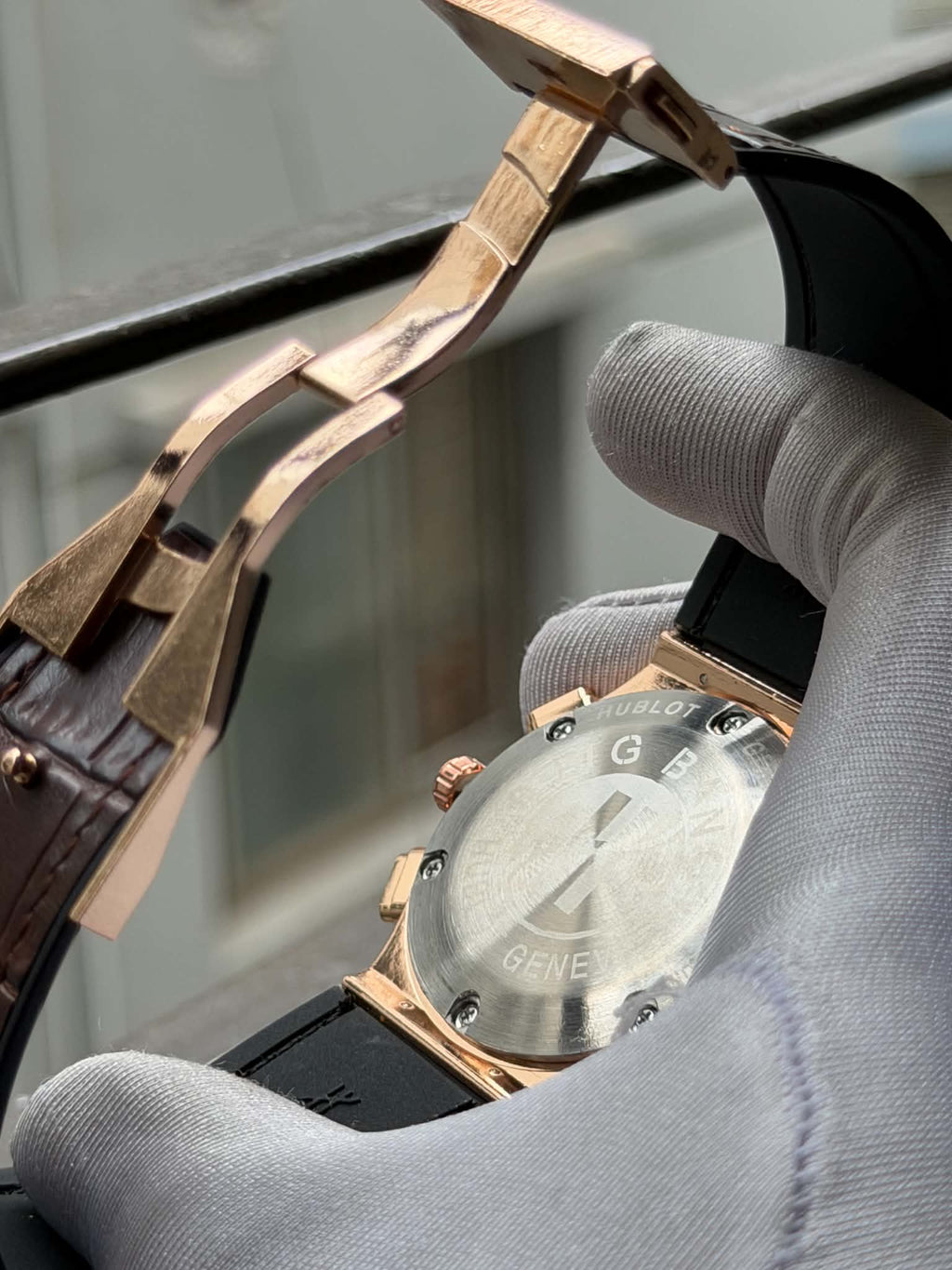 Hublot CF Chronograph V2 | Brown Dial RoseGold Case Brown Leather - ( Double A ) - VERSE -