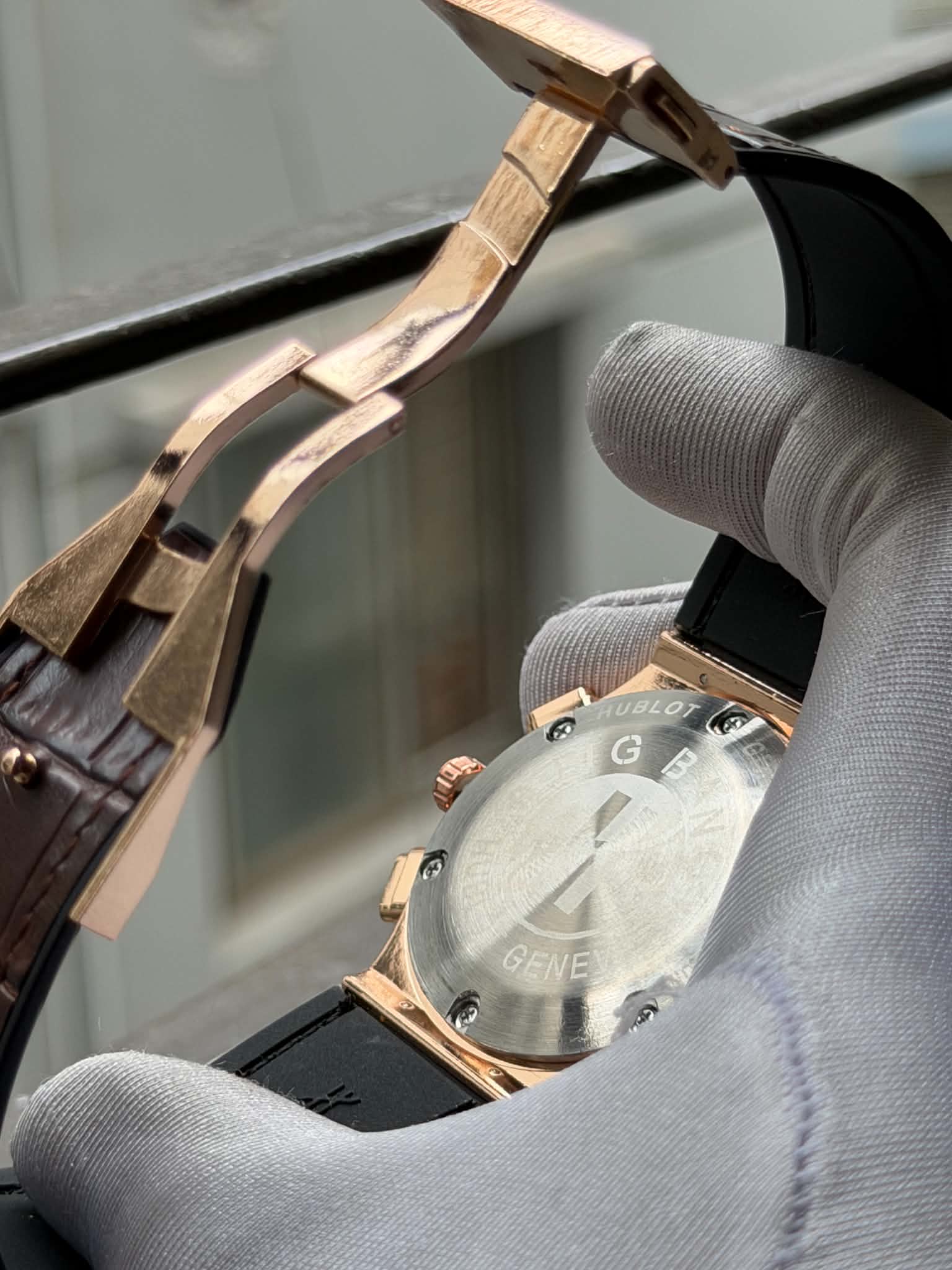 Hublot CF Chronograph V2 | Brown Dial RoseGold Case Brown Leather - ( Double A ) - VERSE -