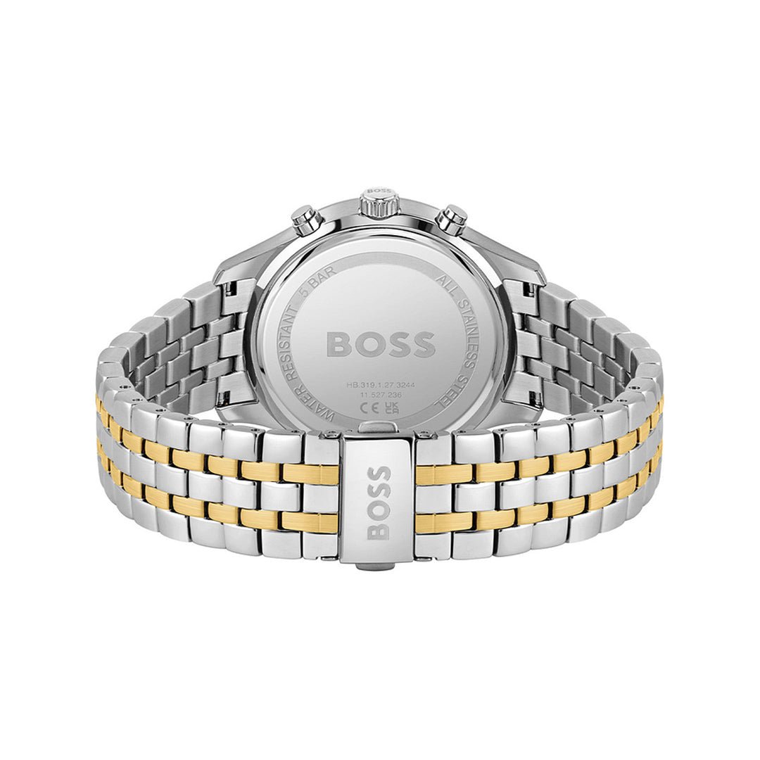 Hugo Boss Associate Chronograph Navy Blue Dial Two-Tone Stainless Steel Men's Watch | Hugo Boss 1513976 - VERSE -