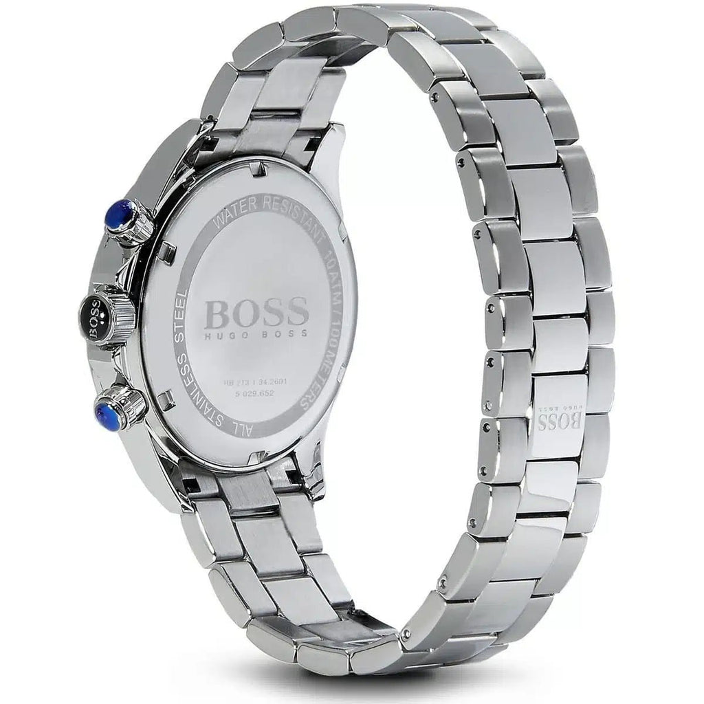 Hugo Boss Ikon Chronograph Deep Navy Blue Dial Stainless Steel Men's 100M Watch | Hugo Boss 1512963 - VERSE -