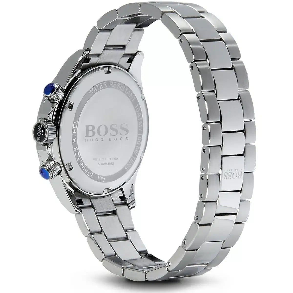 Hugo Boss Ikon Chronograph Deep Navy Blue Dial Stainless Steel Men's 100M Watch | Hugo Boss 1512963 - VERSE -