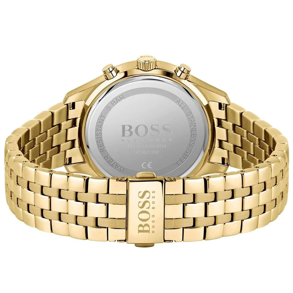 Hugo Boss Ikon Chronograph Deep Navy Blue Dial Stainless Steel Men's 100M Watch | Hugo Boss 1512963 - VERSE -