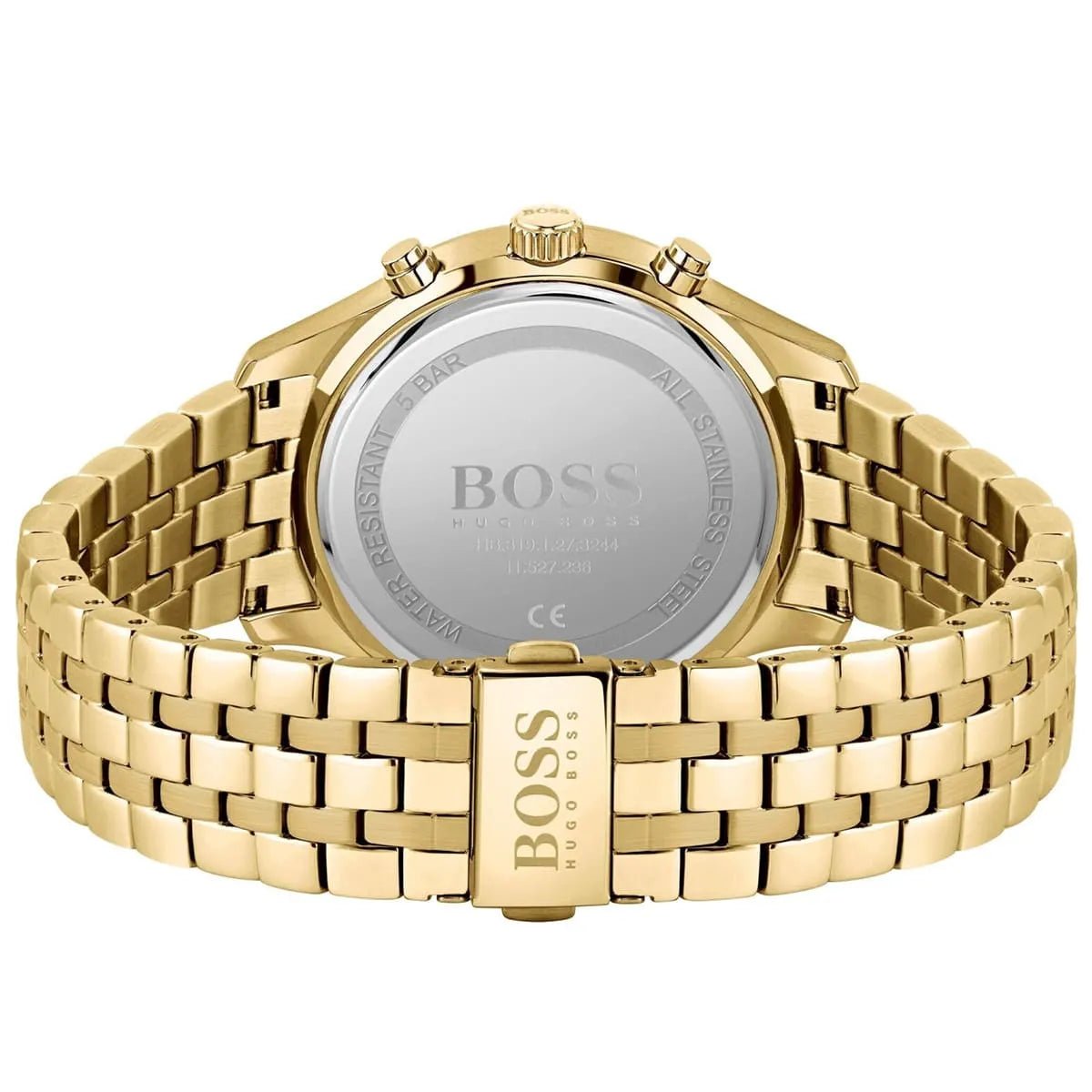 Hugo Boss Ikon Chronograph Deep Navy Blue Dial Stainless Steel Men's 100M Watch | Hugo Boss 1512963 - VERSE -