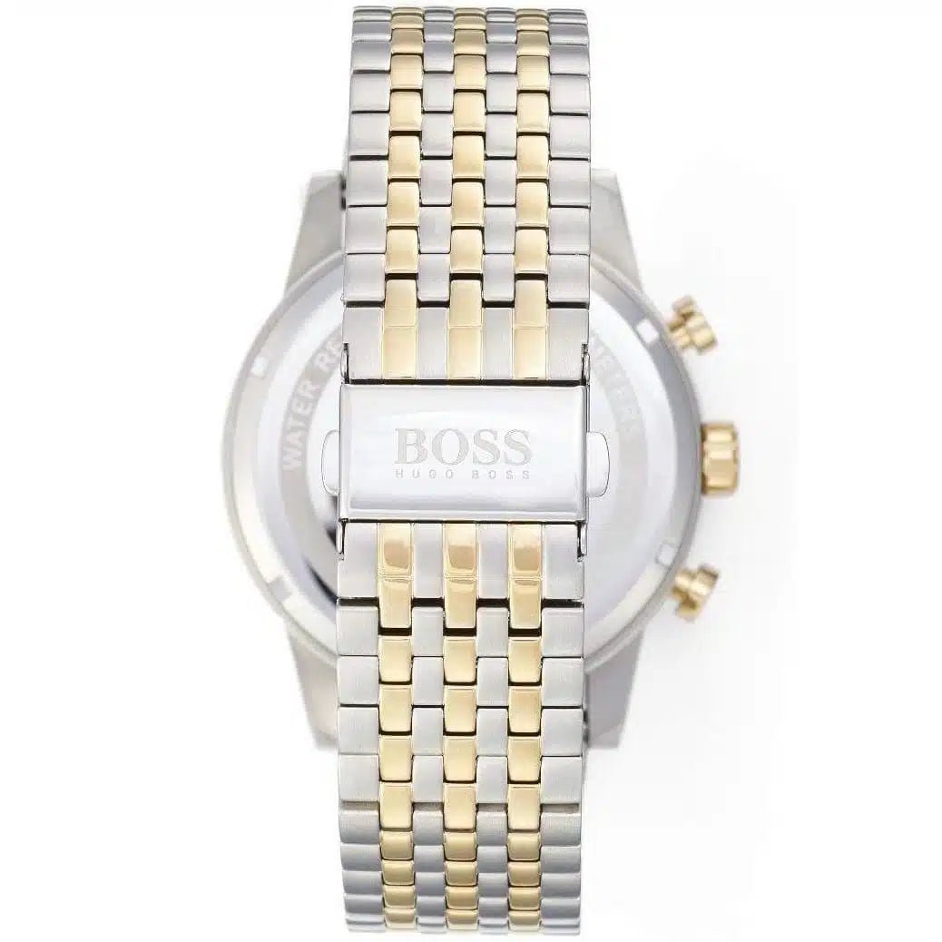 Hugo Boss Navigator Classic Chronograph Silver Dial Two-Tone Stainless Steel Men's Watch | Hugo Boss 1513499 - VERSE -