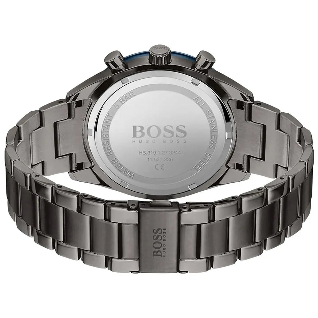Hugo Boss Santiago Chronograph Blue Dial Grey Stainless Steel Men's Watch | Hugo Boss 1513863 - VERSE -