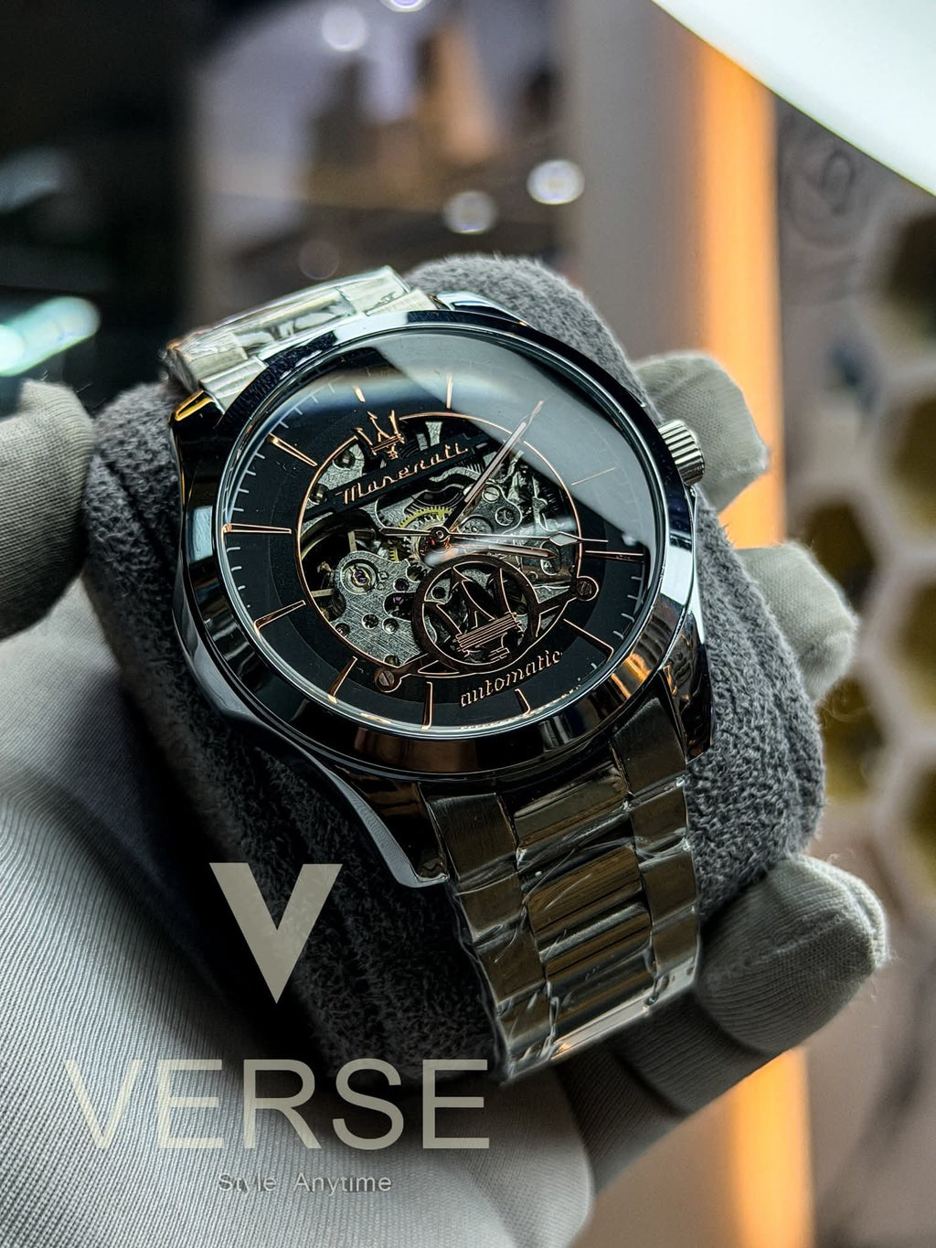 Maserati Epoca Automatic | “Rosanero” Edition Stainless Steel Watch - ( Double A ) - VERSE - 