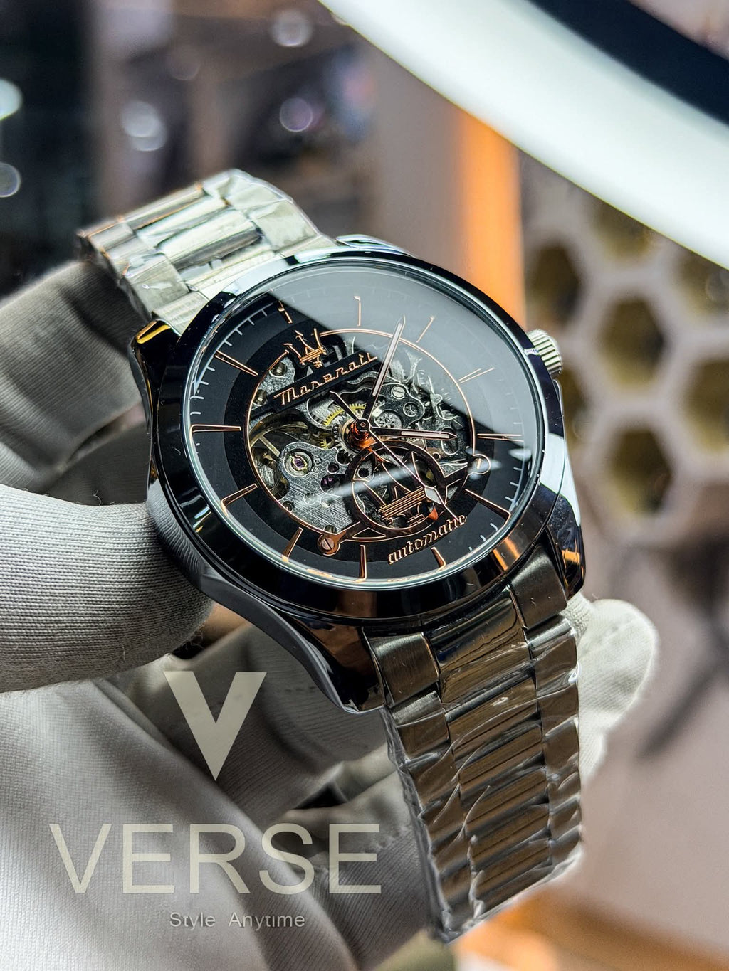 Maserati Epoca Automatic | “Rosanero” Edition Stainless Steel Watch - ( Double A ) - VERSE - 