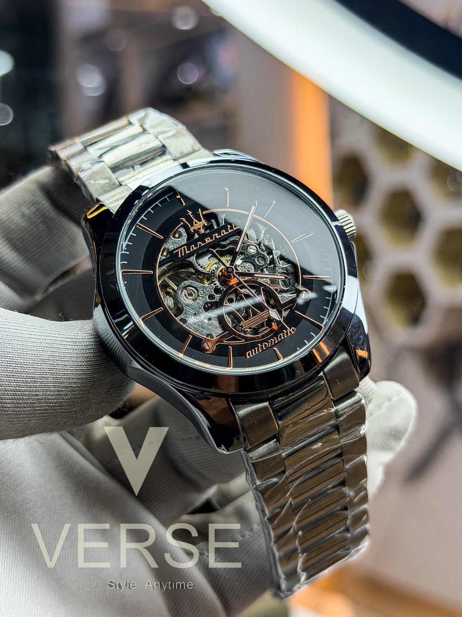 Maserati Epoca Automatic | “Rosanero” Edition Stainless Steel Watch - ( Double A ) - VERSE - 