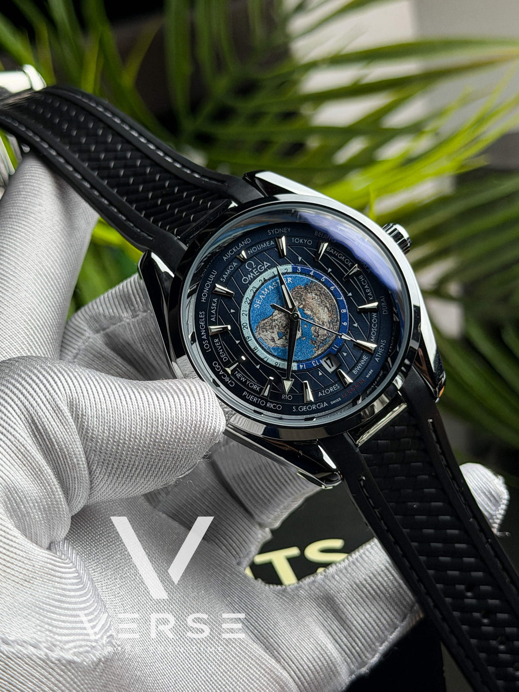 Omega Seamaster AquaTerra Worldtimer | Sweep Black - AA - VERSE -