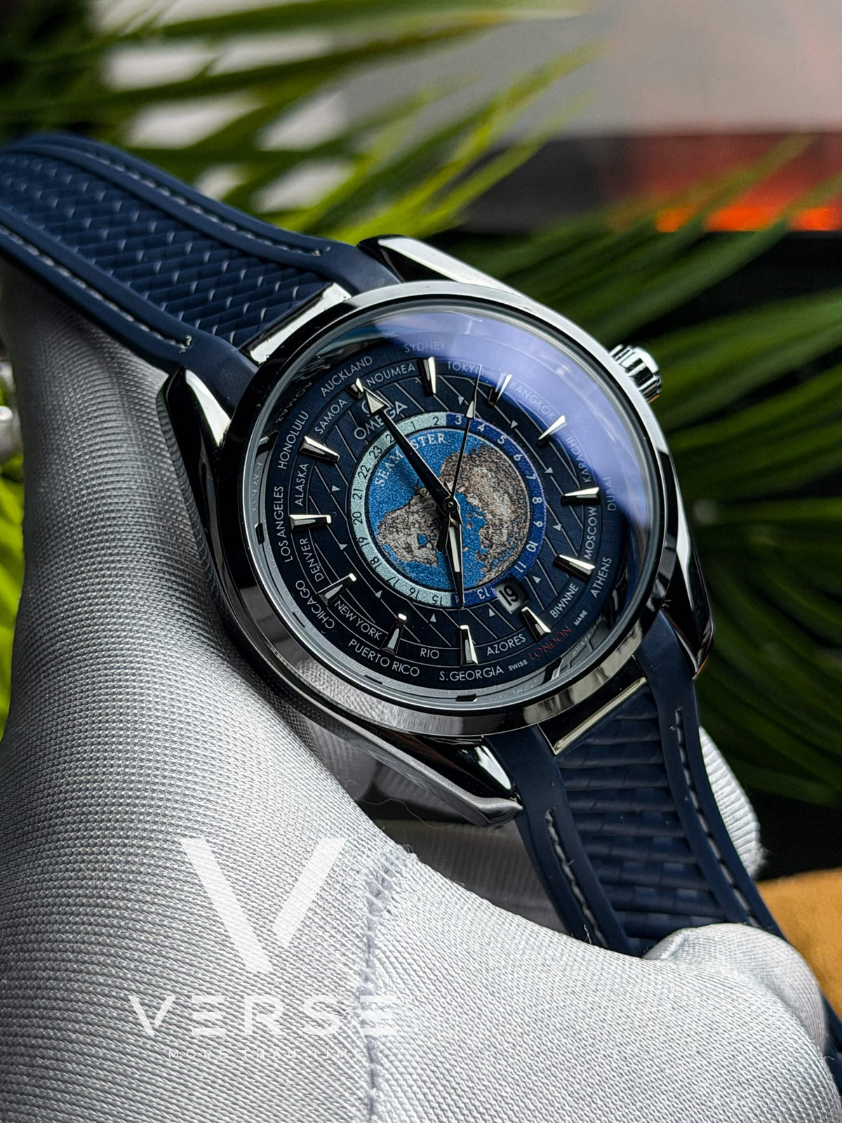 Omega Seamaster AquaTerra Worldtimer | Sweep Blue - AA - VERSE -