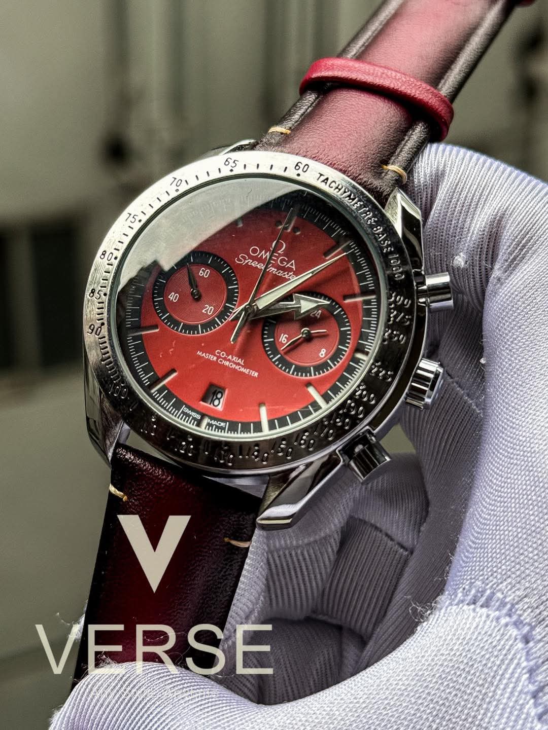 Omega Speedmaster 57' | Red Dial Red Leather - ( Double A ) - VERSE - 