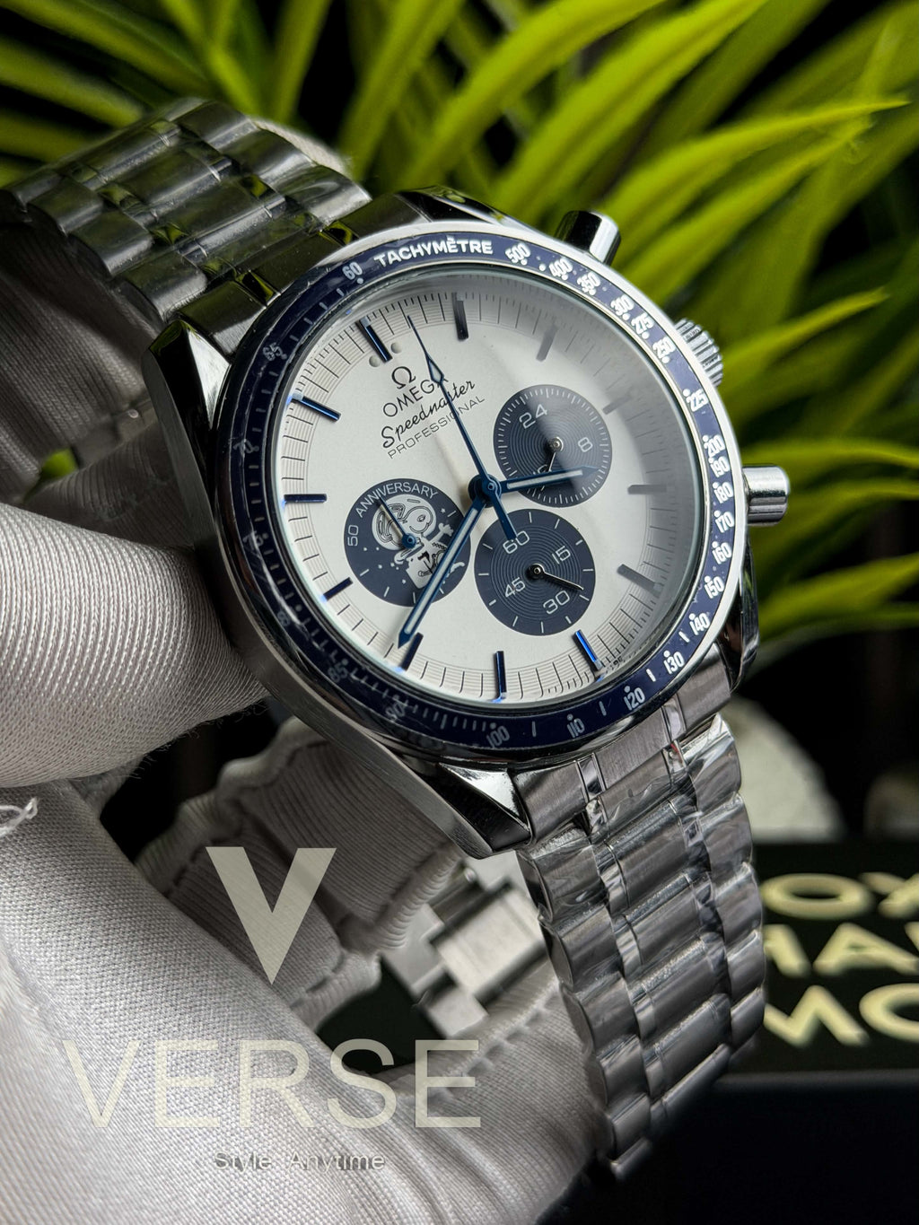 Omega Speedmaster “Silver Snoopy Award” 50th Anniversary Chronograph – Silver Dial ( Double A ) - VERSE -