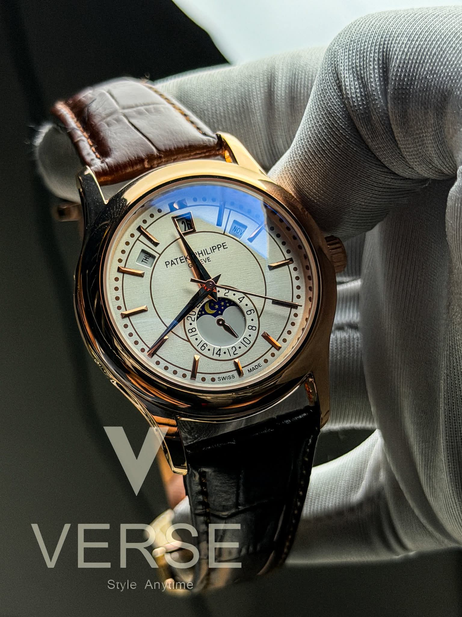 Patek Philippe Complications Quartz AA Brown Belt - VERSE - 