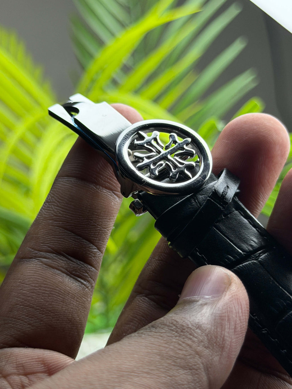Patek Philippe Prestige Calatrava Tourbillon | Black Dial Rose Gold-Toned Black Leather - ( Semi Triple A ) - VERSE -