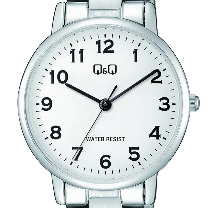 Q&Q Japan Quartz White Dial Stainless Steel Women's Watch | Q&Q C65A-006PY - VERSE -