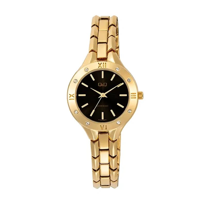 Q&Q Japan Quartz White Dial Two-Tone Stainless Steel Women's Watch | Q&Q F17A-006PY - VERSE -