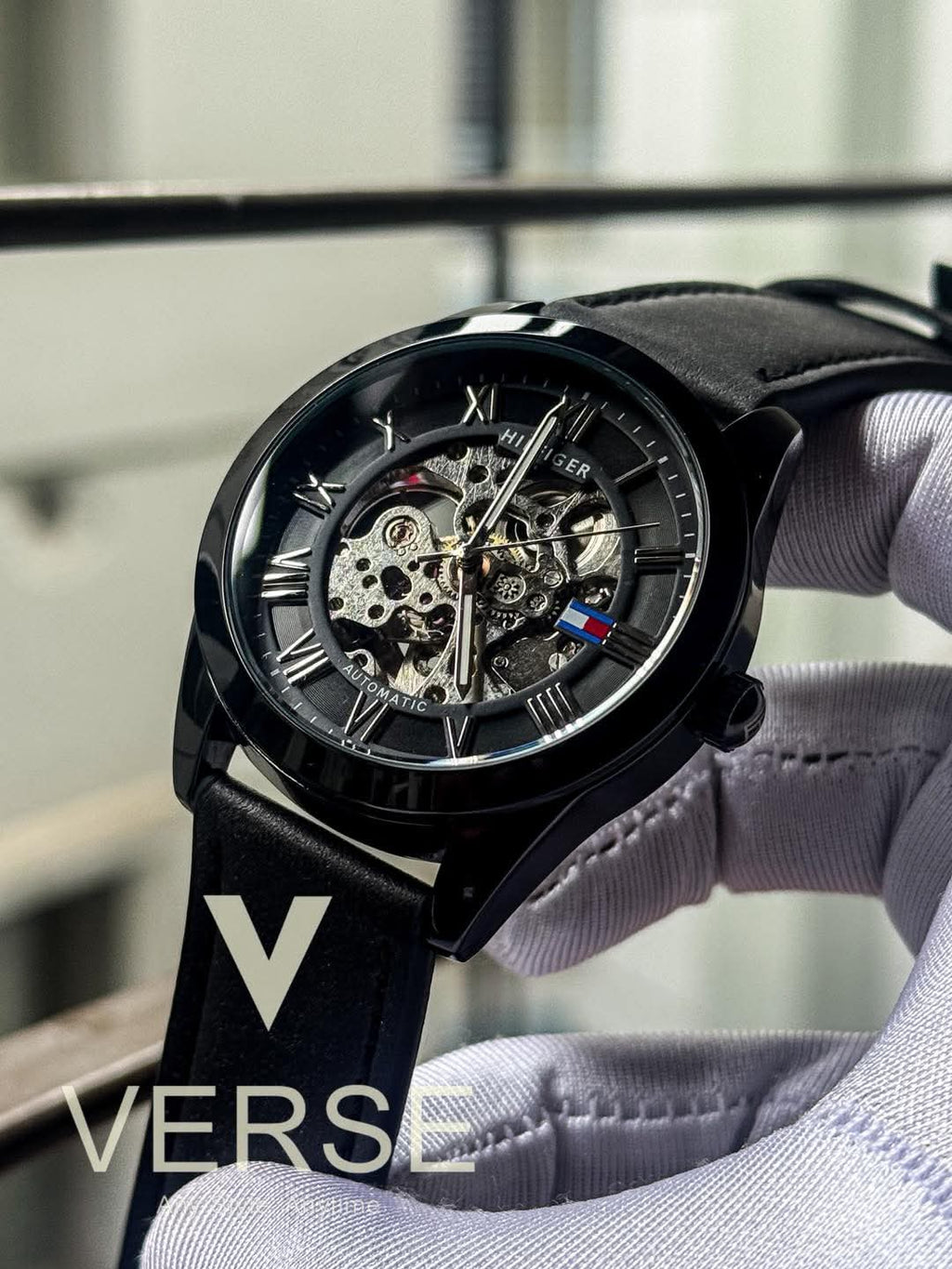 Tommy Hilfiger Automatic Black Belt AA - VERSE - 