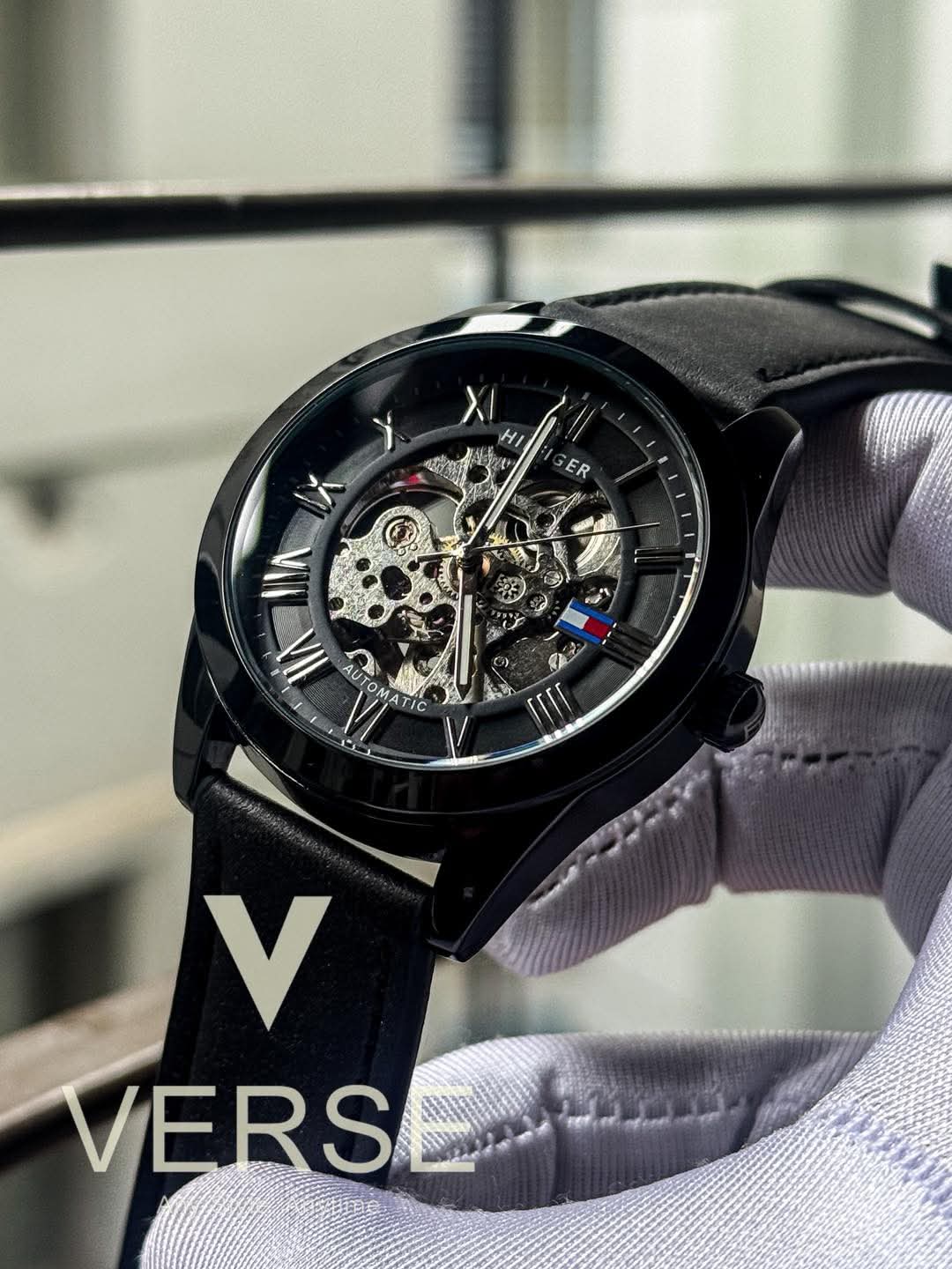 Tommy Hilfiger Automatic Black Belt AA - VERSE - 