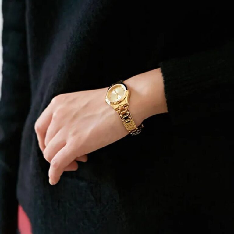 Casio LTP-1275G-9ADF Warm Champagne Dial Gold Stainless Steel Women's Watch | Casio LTP-1275G-9ADF