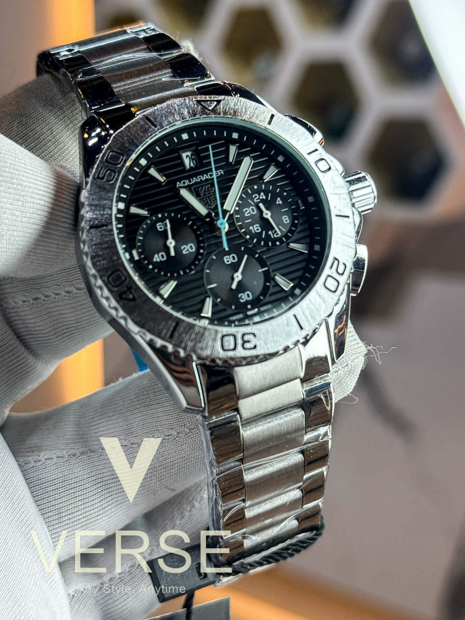 TAG Heuer Aquaracer Professional - Chronograph | Black Dial - VERSE - 