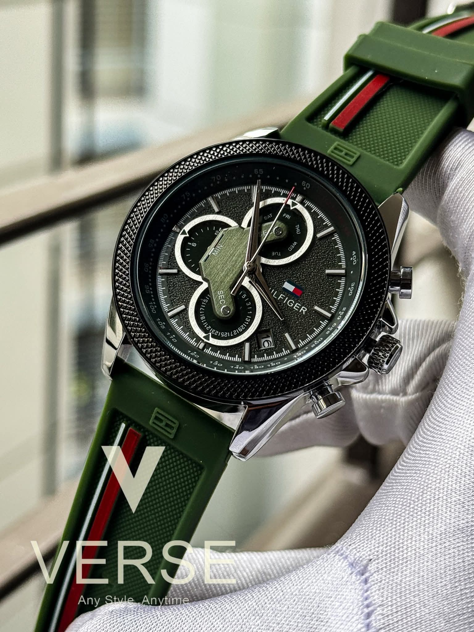 Tommy Hilfiger Clark Chronograph Green Dial AA - VERSE - 
