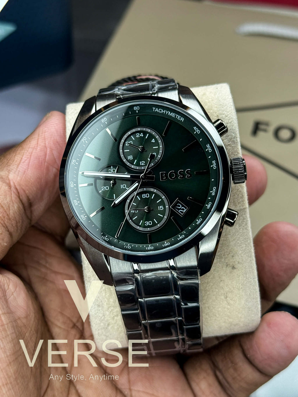 Hugo Boss B1514228 Grand Prix Green Dial Men’s Watch | Hugo Boss B1514228 - VERSE - 