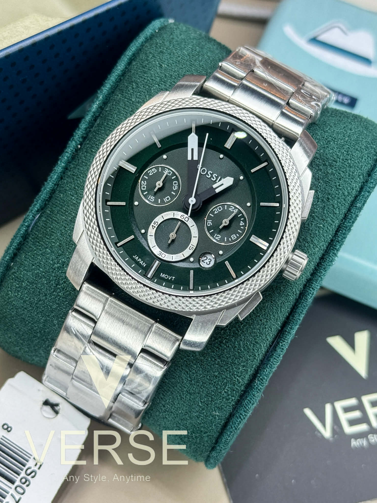 Fossil FS6079 Machine Chronograph Green Dial Men’s Watch | Fossil FS6079 - VERSE - 