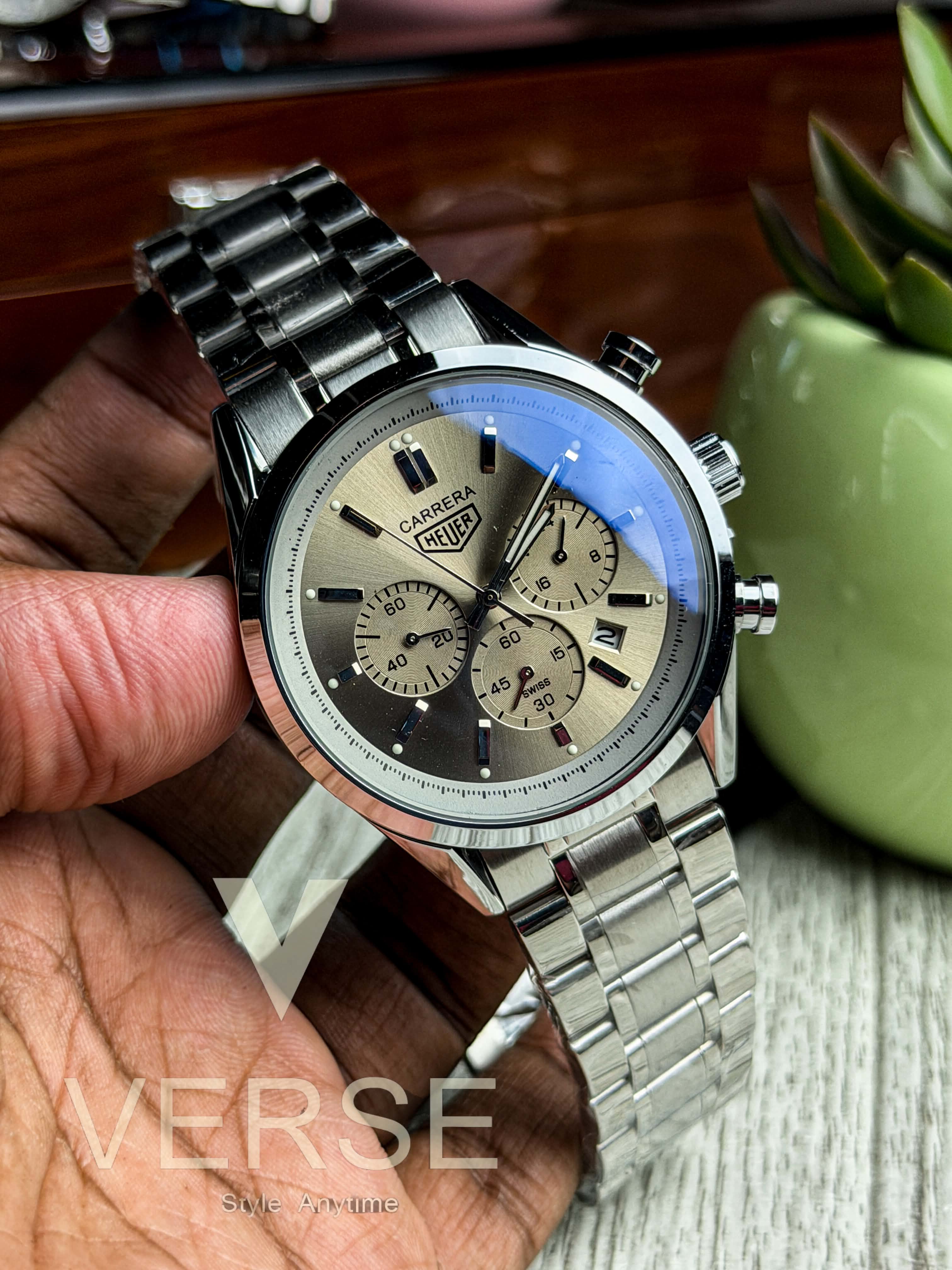 TAG Heuer Carrera Chronograph V2 | Chambray Dial - ( Double A )