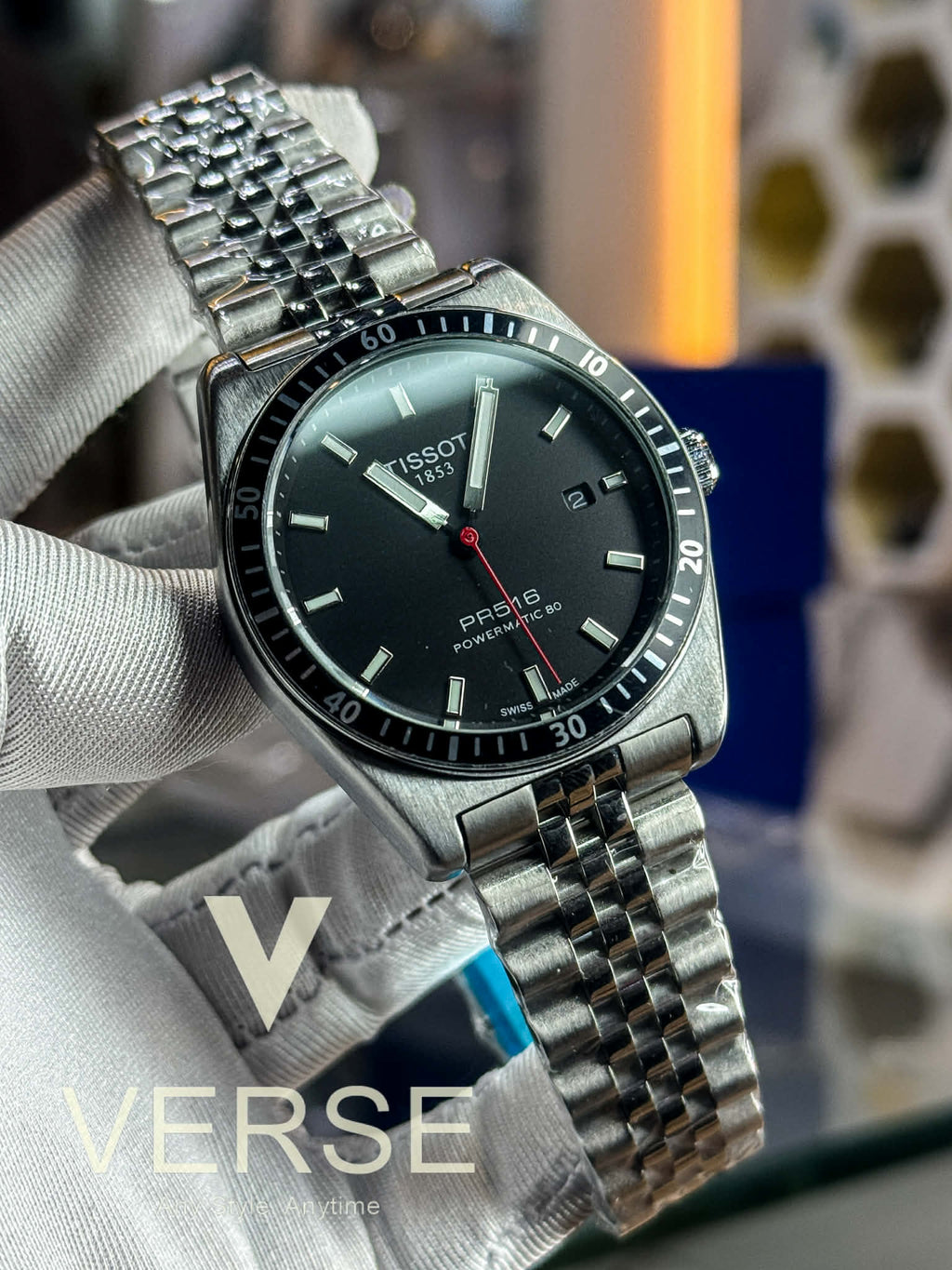 Tissot PR516 Powermatic 80 – Black Dial AA - VERSE - 