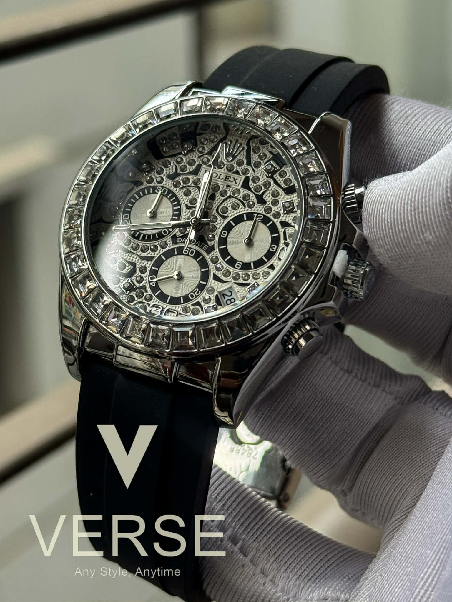 Rolex Daytona “Eye of the Tiger” Silver - Steel AA - VERSE - 
