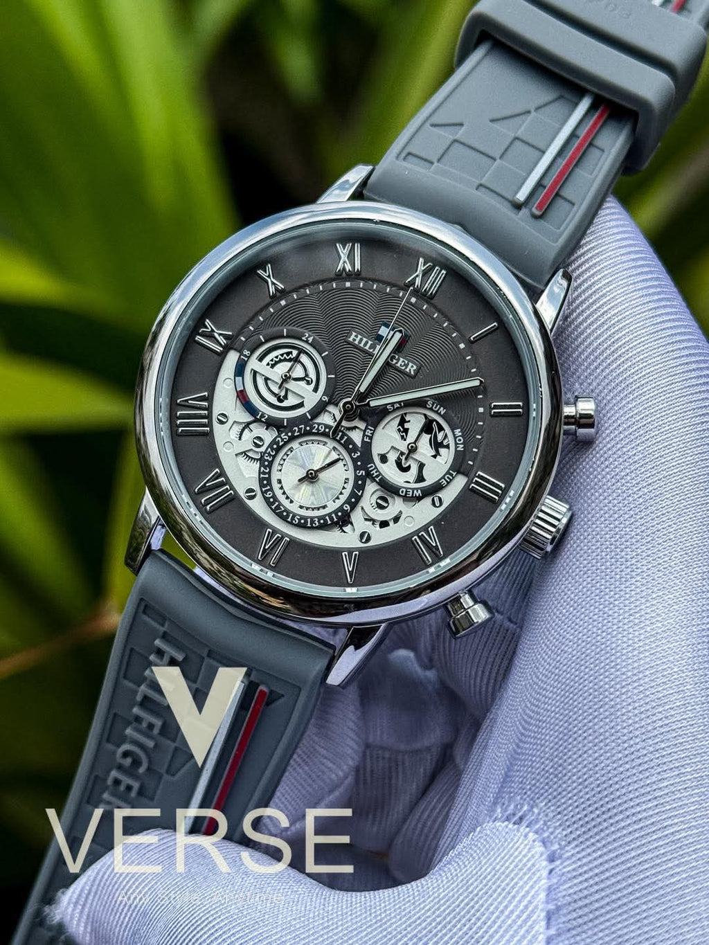 Tommy Hilfiger Chronograph Grey Belt Grey Dial AA - VERSE - 