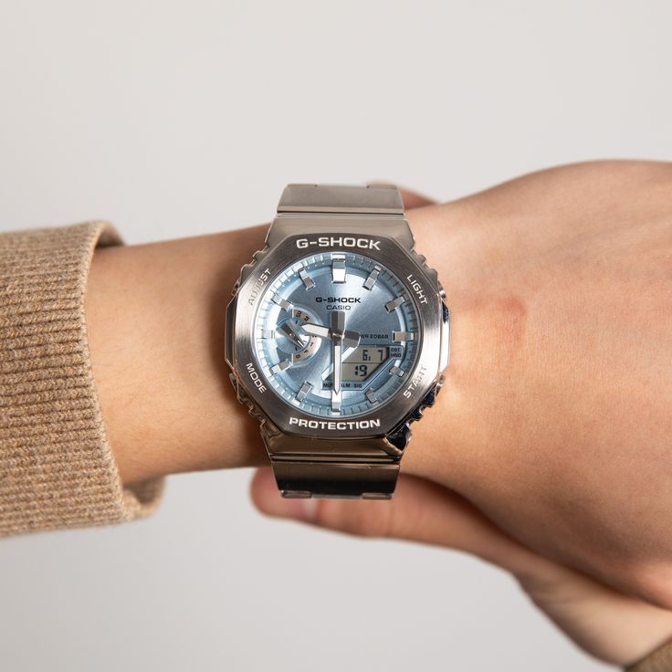 Casio G - Shock GM - 2110D - 2A G - STEEL Men’s Watch – Ice Blue Dial| Casio G - Shock GM - 2110D - 2A - VERSE - 