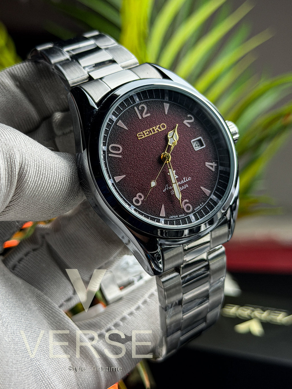 Seiko Prospex “Baby Alpinist” Automatic | Burgundy Dial - ( Semi Triple A )