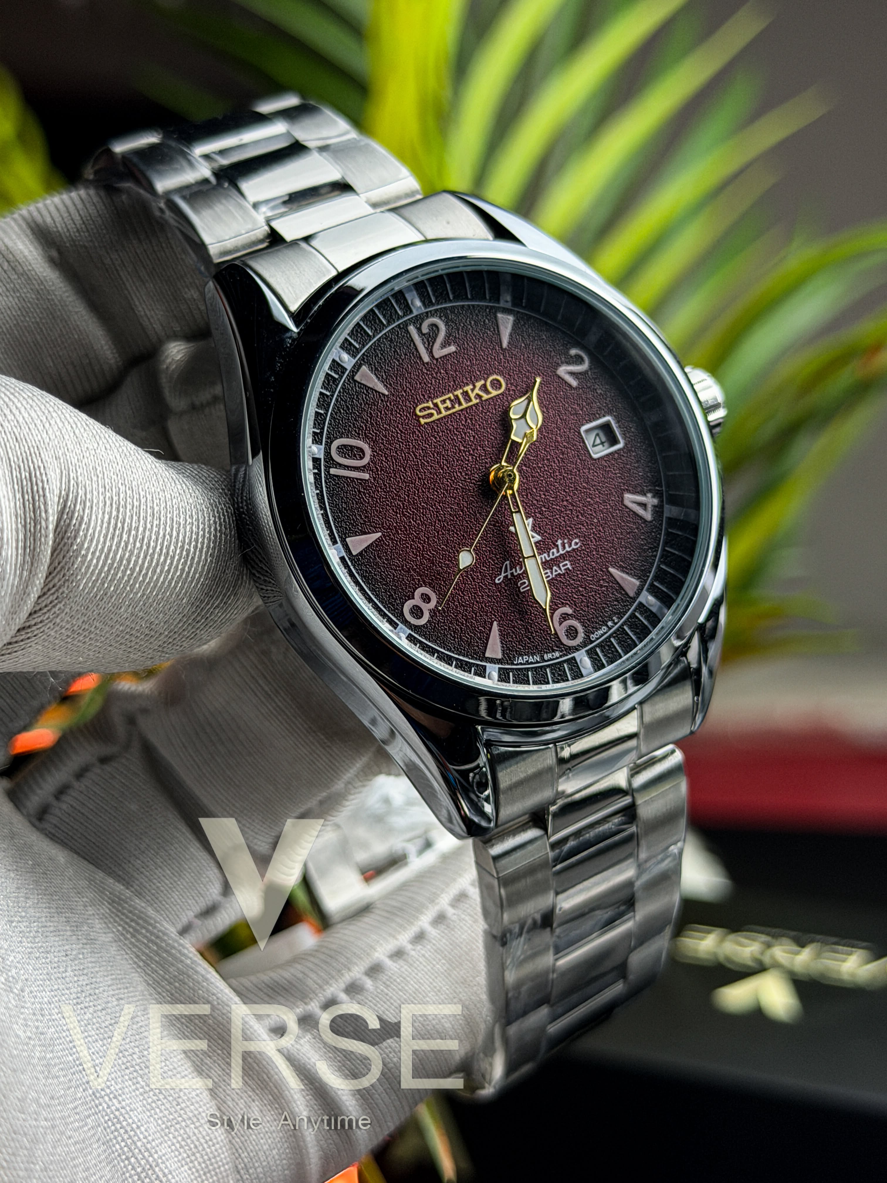 Seiko Prospex “Baby Alpinist” Automatic | Burgundy Dial - ( Semi Triple A )