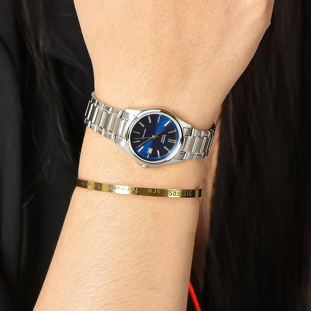 Casio LTP - 1183A - 2ADF Blue Dial Women's Stainless Steel Watch | Casio LTP - 1183A - 2ADF - VERSE - 