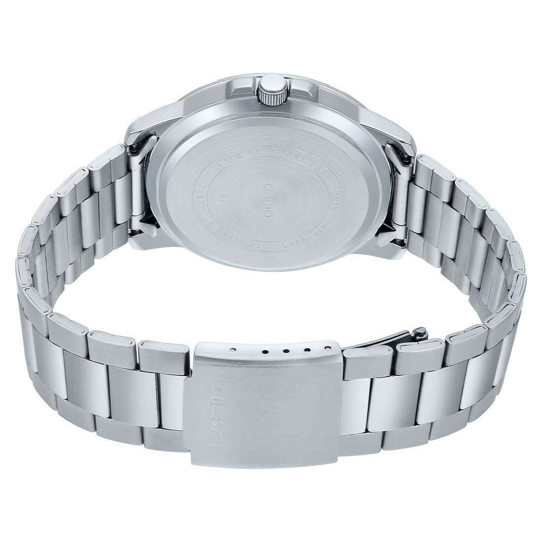 Casio Enticer MTP-VD01D-1EVUDF Black Dial Stainless Steel Men's Watch | Casio MTP-VD01D-1EVUDF