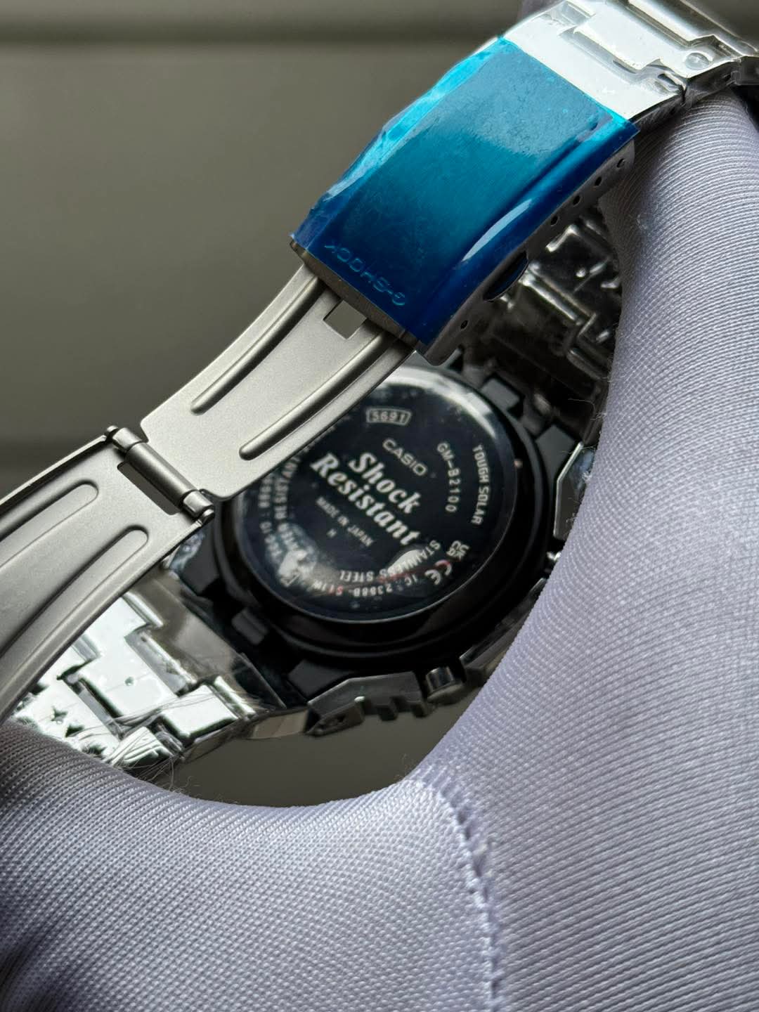 Casio G - Shock GM - B2100BD - 1A Silver Chain Tiffany Digits Triple A - VERSE - 