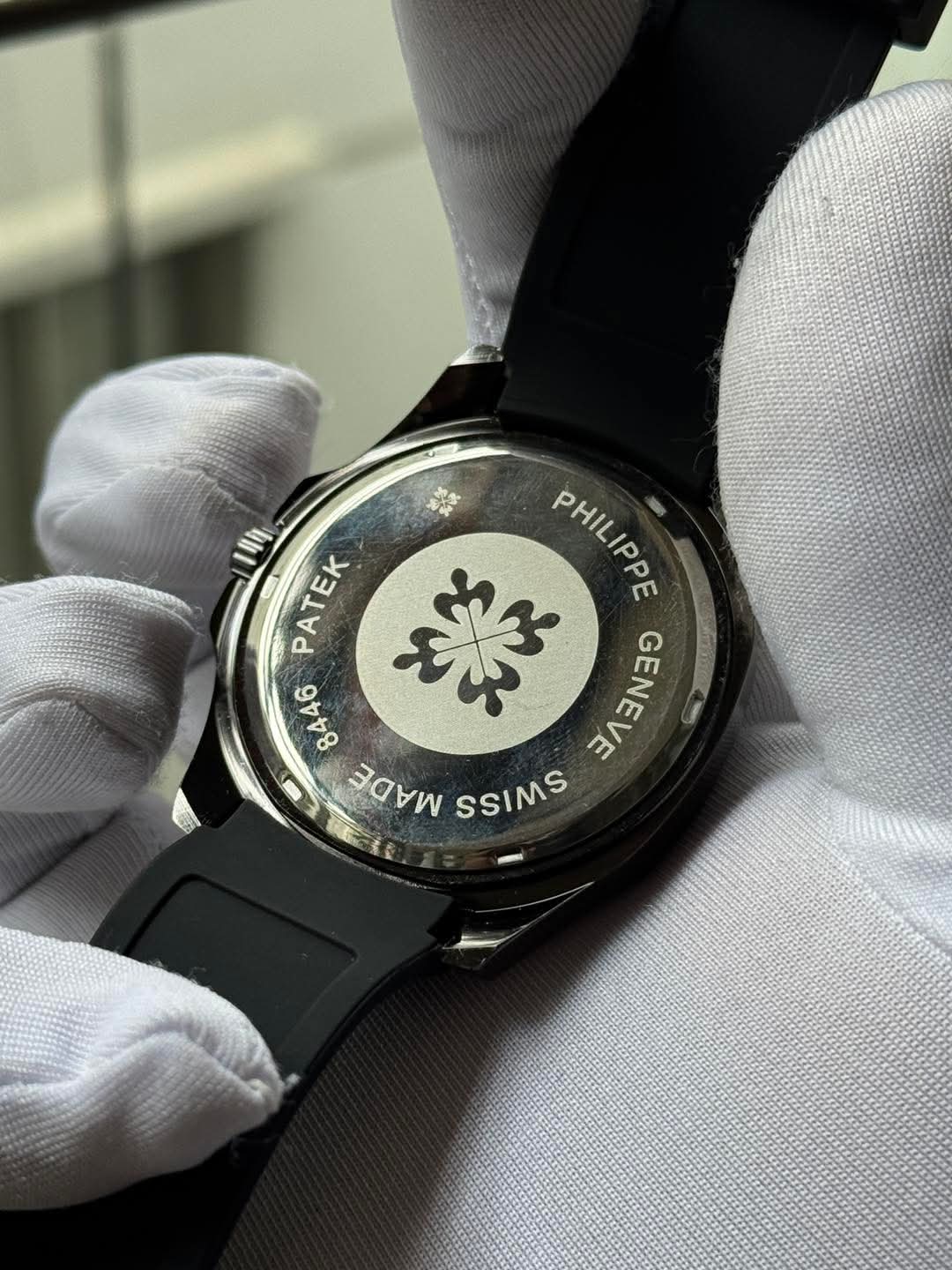 Patek Philippe Aquanaut Black Belt White Dial AA - VERSE - 