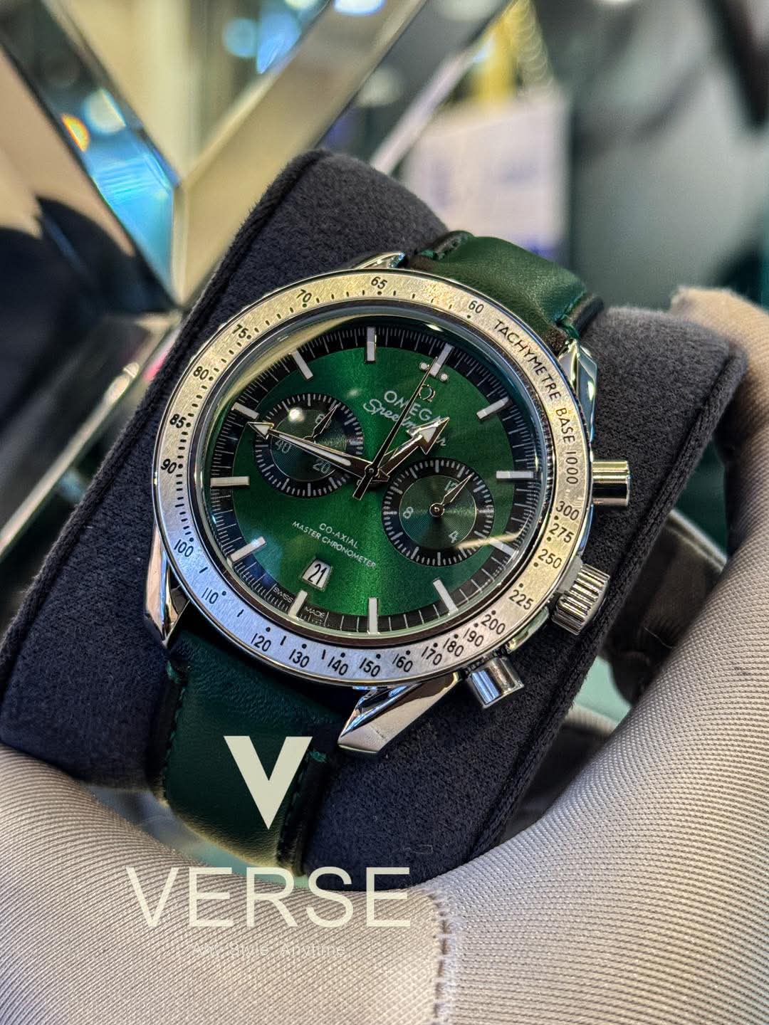 Omega Speedmaster 57 Green Belt Green Dial AA - VERSE - 