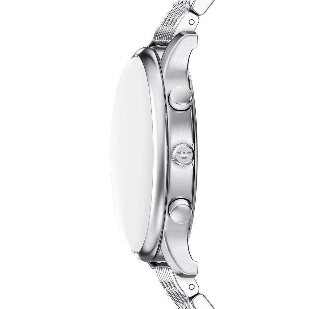 Emporio Armani Minimalist Chronograph Navy Blue Dial Stainless Steel Men's Watch | Emporio Armani AR11771