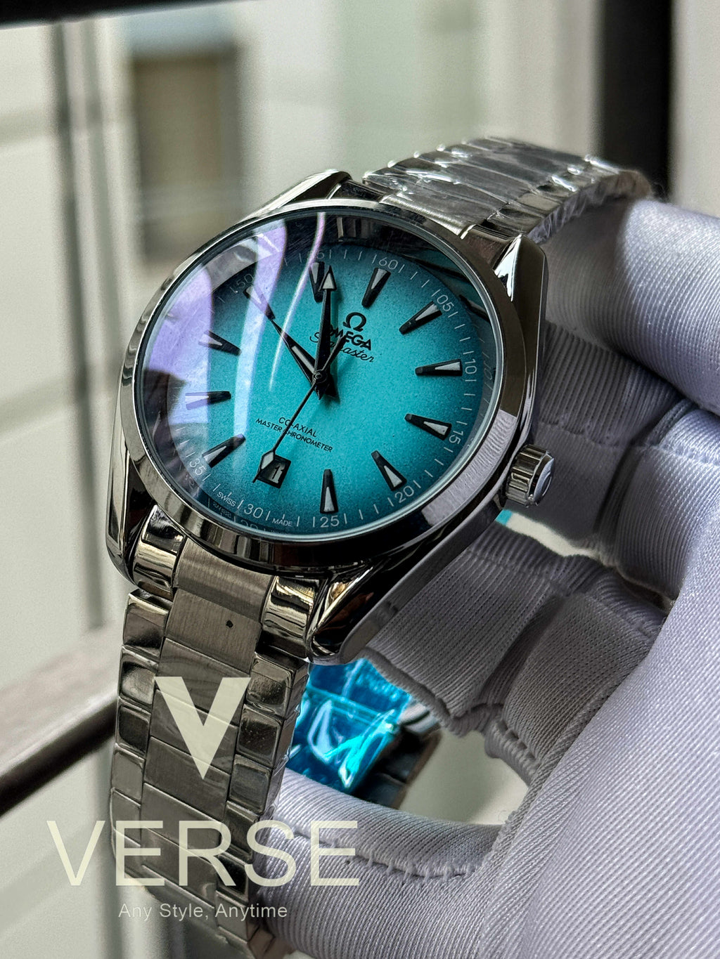 Omega Seamaster AquaTerra Automatic Lacquered Turquoise Gradient Dial AA - VERSE - 