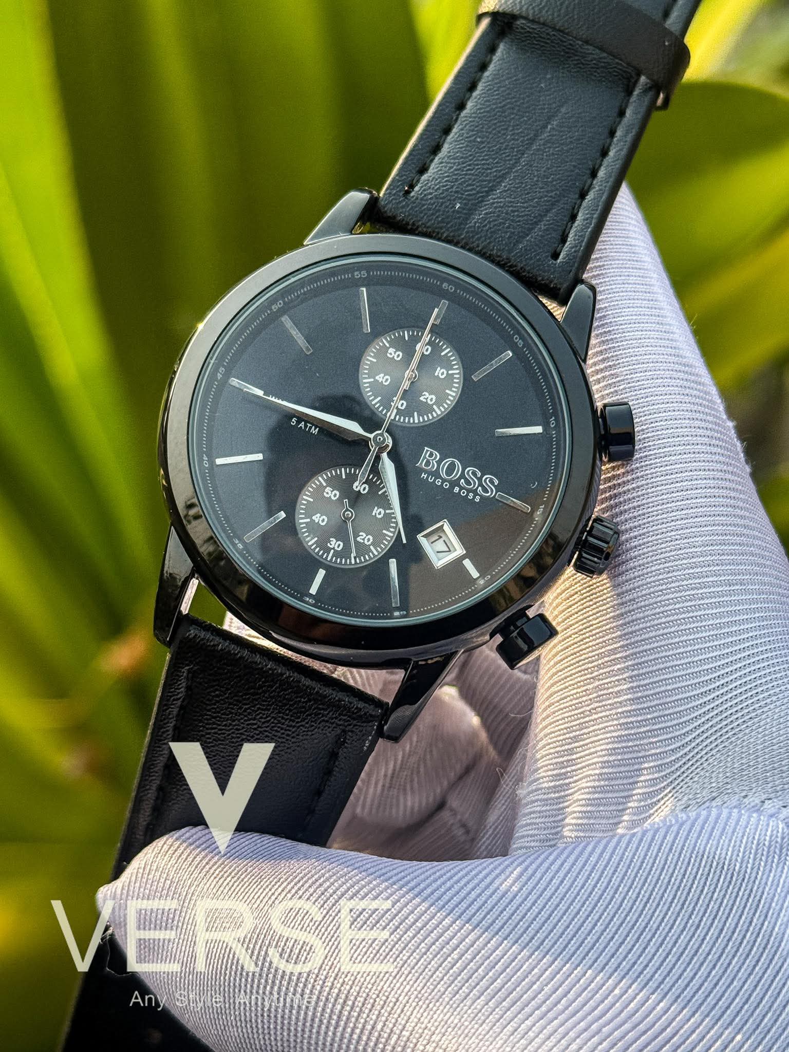 Hugo Boss Chronograph Black Belt Black Dial AA - VERSE - 