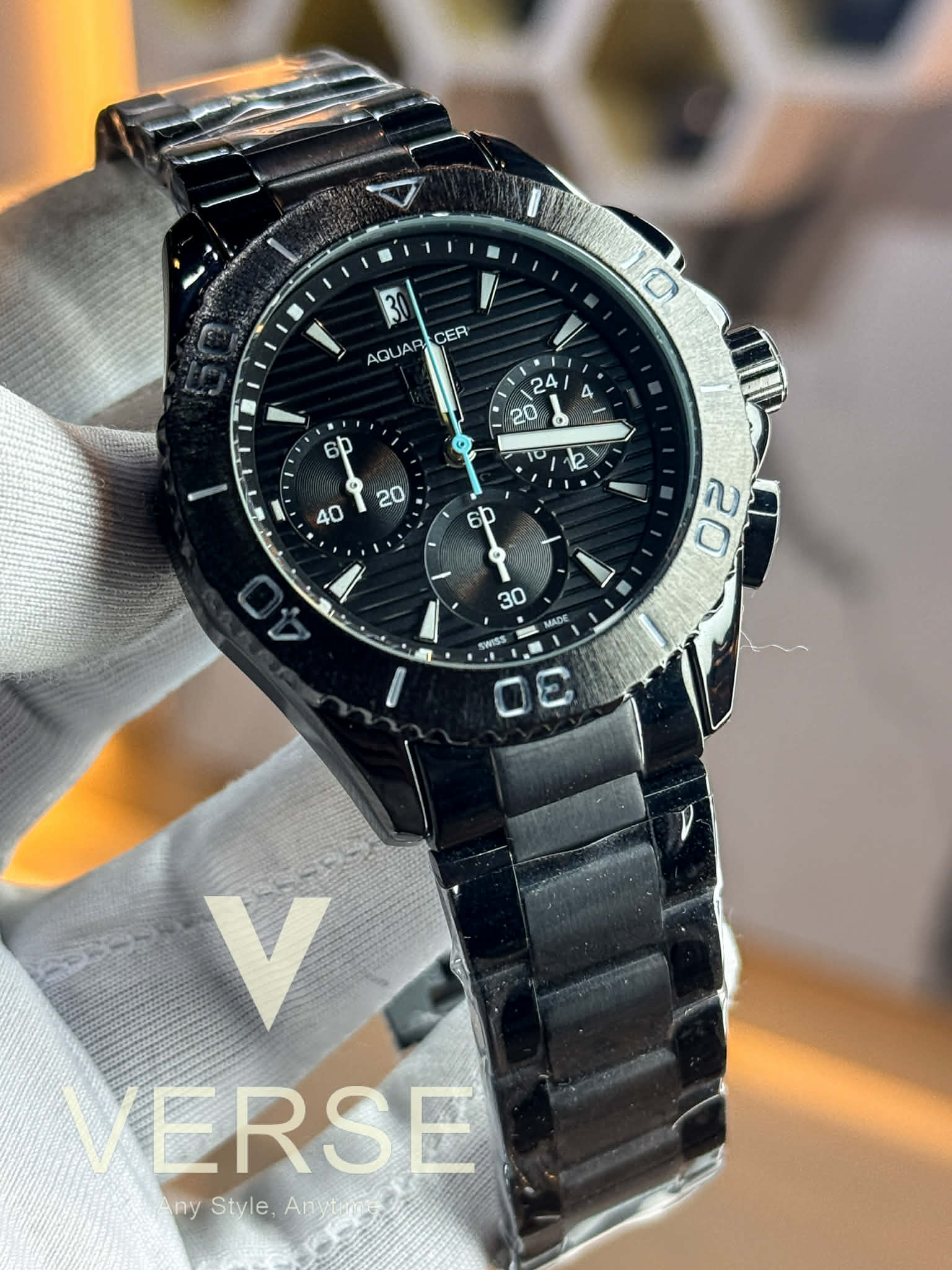 TAG Heuer Aquaracer Professional - Chronograph | Triple Black - VERSE - 