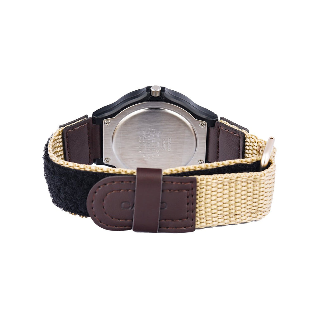 Casio Enticer MW - 240B - 5BVDF Black Dial Nylon Strap Men’s Analog Watch | Casio Enticer MW - 240B - 5BVDF - VERSE - 