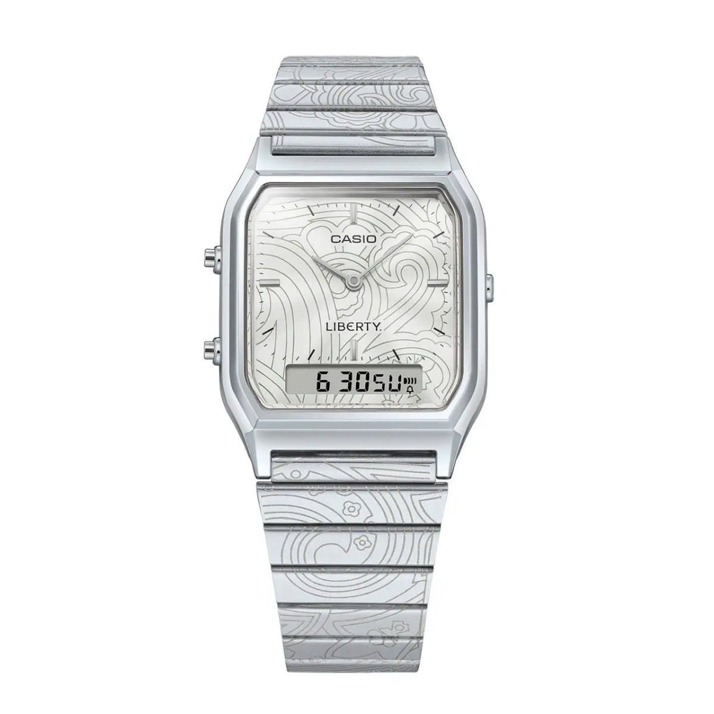 Casio Vintage AQ - 230ELT - 7A Liberty Edition Men's Stainless Steel Watch | AQ - 230ELT - 7A - VERSE - 