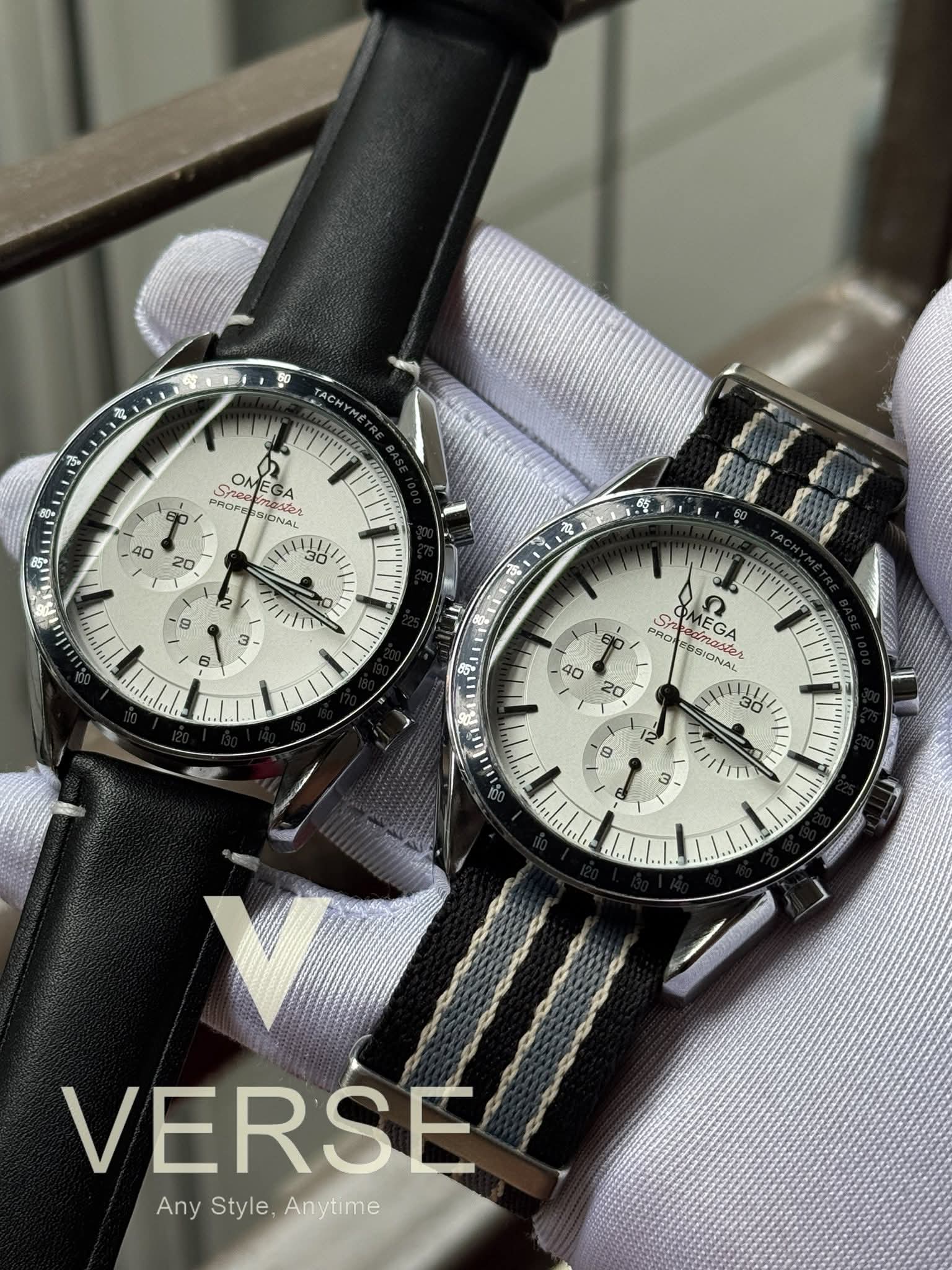 OMEGA BLACK BELT WHITE DIAL FREE NATO STRAP OFFER AA - VERSE - 
