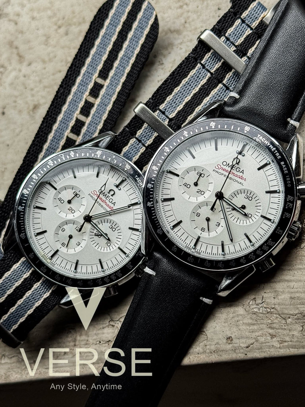 OMEGA BLACK BELT WHITE DIAL FREE NATO STRAP OFFER AA - VERSE - 