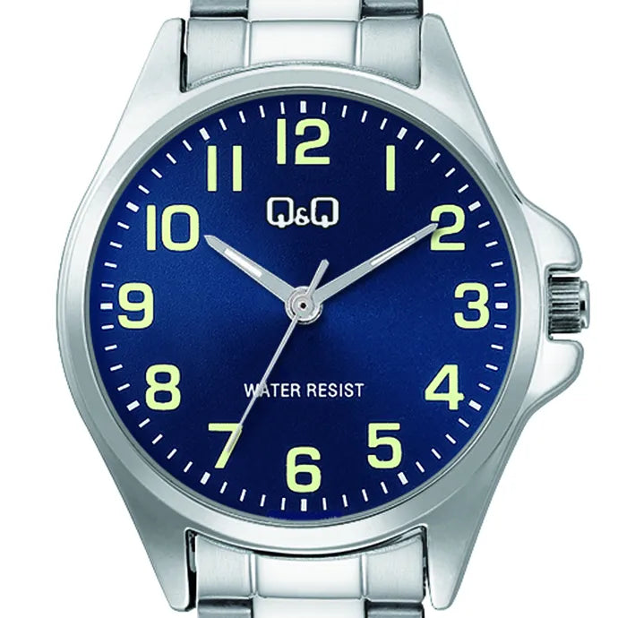 Q&Q Japan Quartz Blue Dial Stainless Steel Women's Watch | Q&Q C37A-001PY
